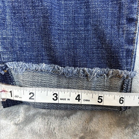 Kut From The Kloth Amy Crop Jeans Womens 6 Straight Leg Stretch Denim Roll Cuff - Picture 15 of 16